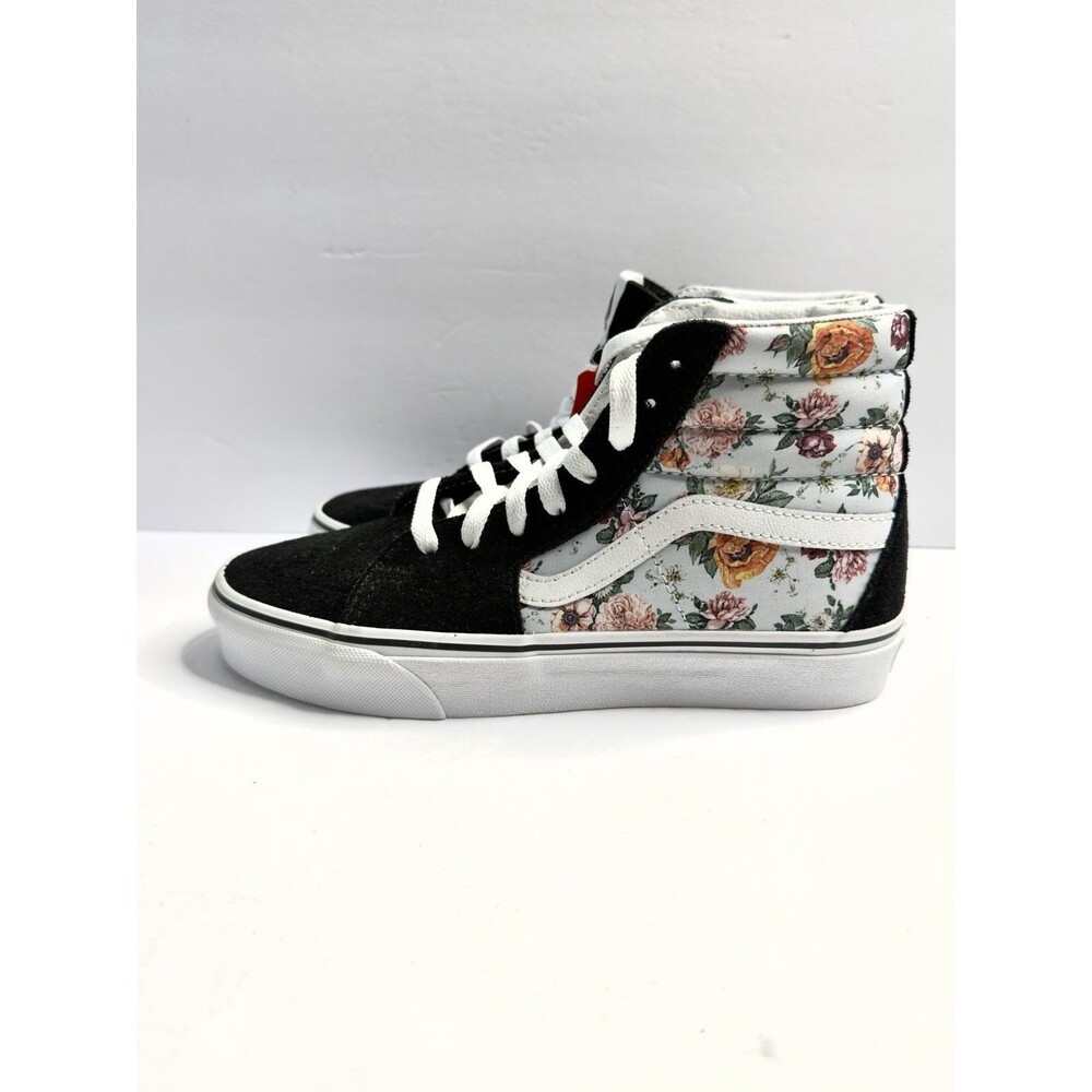 Vans Sk8-Hi Tropical Floral Black Suede High Top Sneakers Womens 7 New No Box